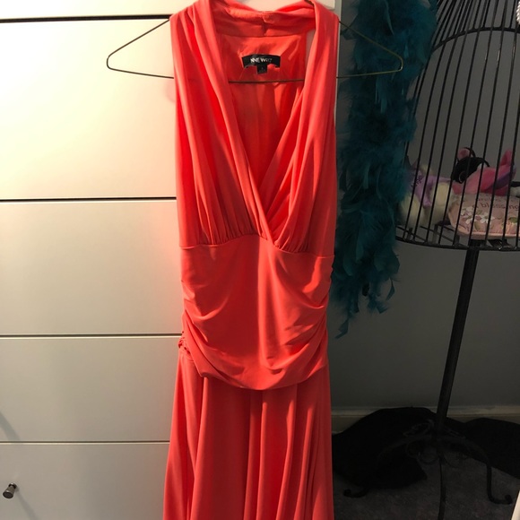 Nine West Ruched Halter Dress - Picture 2 of 4